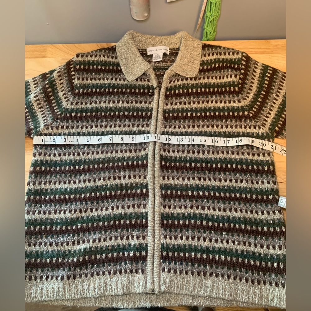 Vintage Wool Zip Up Jacket Women’s Size Medium - Picture 10 of 10